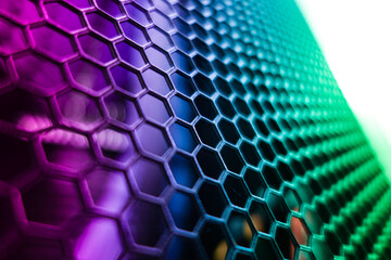 Colorful Hexagonal Pattern Background