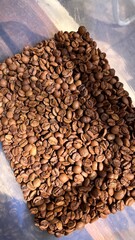 Coffee Beans Background Texture - Fundo de textura de gr&atilde;os de caf&eacute;