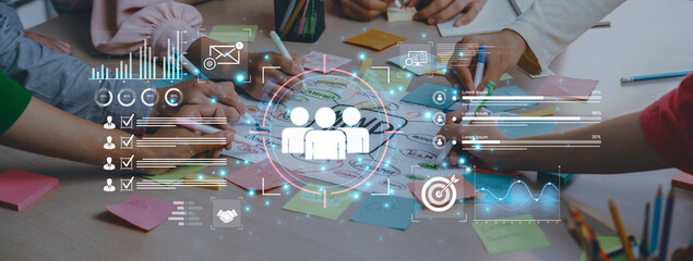 A dashboard for customer relationship management (CRM). The data analysis and market research help...