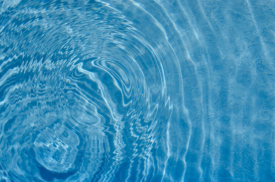 Abstract blue water pattern with waves.