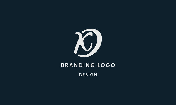 A stylized KD monogram logo with smooth curves for modern business and creative branding.