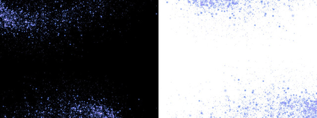 Obraz premium Blue Abstract Particle Burst Texture on Black and White Clean Background