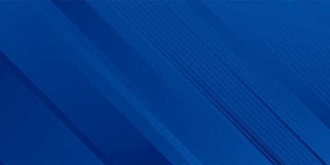 Obraz premium Abstract blue background with glowing geometric lines. Modern blue gradient square shape design. Futuristic technology concept. Suit for brochure, corporate, website, poster, banner, cover modern