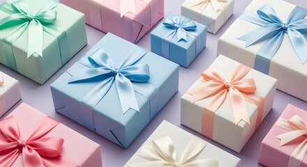 Celebrating women's day with beautifully wrapped gift boxes for the special lady in your life
