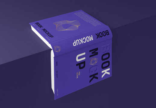 Single Hangs Hardcover Book Mockup