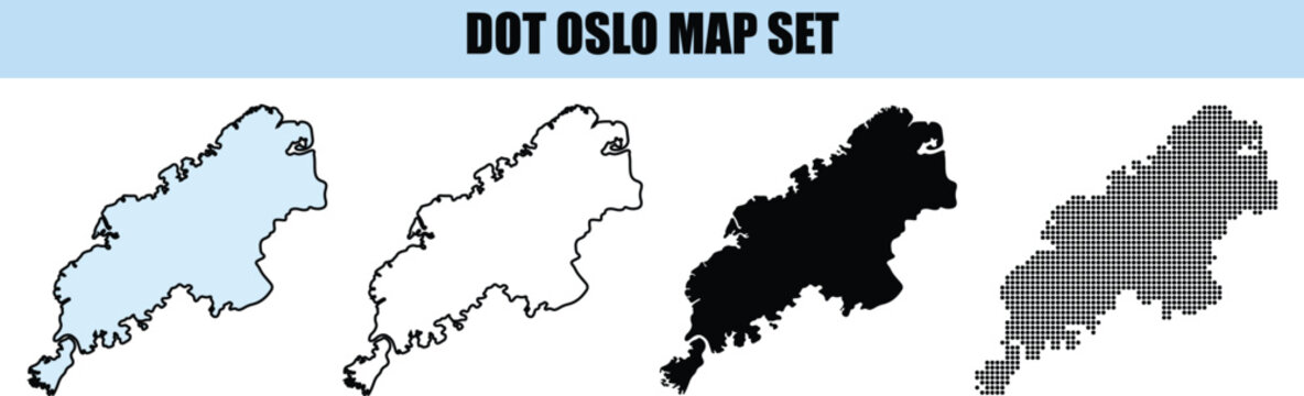 Oslo Map Set Dot Style background