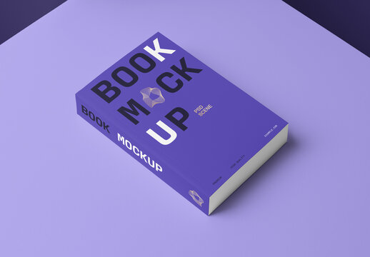 Lying Softcover Book Mockup
