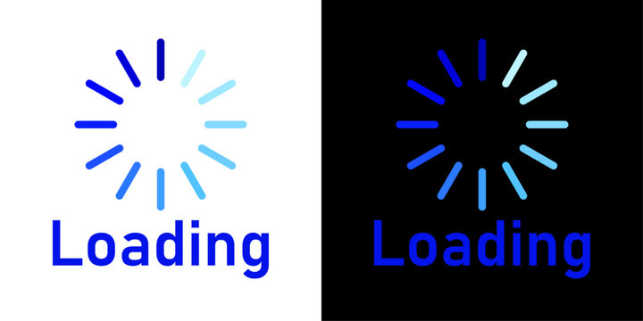 App loading icon representing progress indicator, waiting process, system processing, buffering state, and mobile app interface.