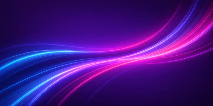 A glowing purple and pink abstract wallpaper featuring a bright flowing wave design with smooth curves and motion lines creating a textured energy pattern