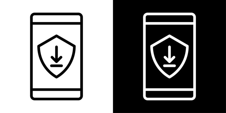 App version icon representing software update, release control, version management, app information, and mobile interface.