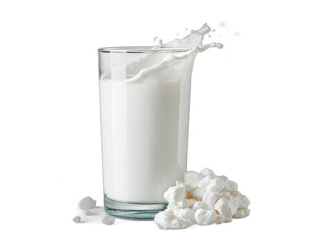 milch isolated on a transparent 