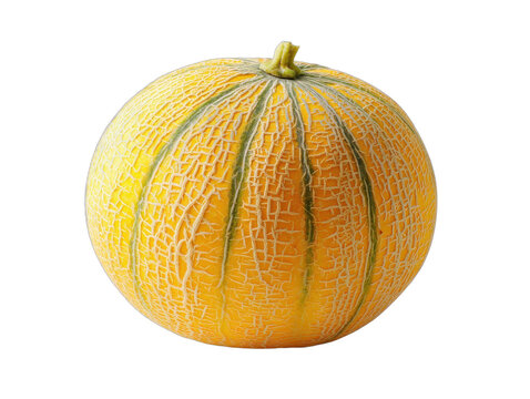 honigmelone isolated on a transparent 