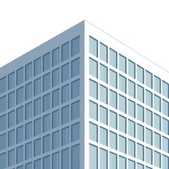Obraz premium Office building with grid windows vector - Ideal for business district.