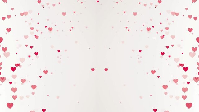 Happy Valentine&rsquo;s Day Hearts Animation 4K Ultra HD Romantic Background red blood cells flowing