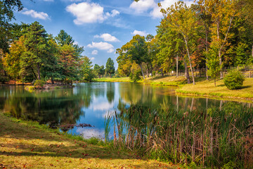 Obraz premium Autumn Scene in Rural Maryland, USA