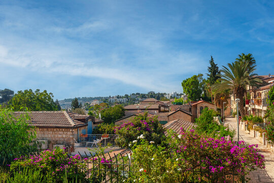 Yemin Moshe Neighborhood in Jerusalem in Summer