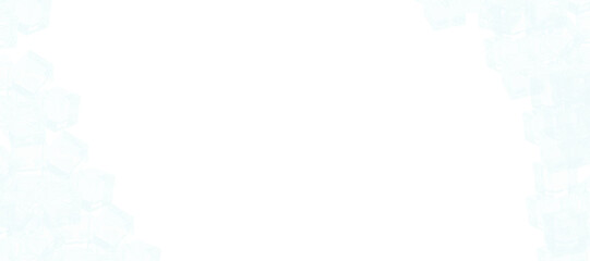 Fototapeta premium Pile of clear ice cubes on transparent background, refreshing cool elements for design