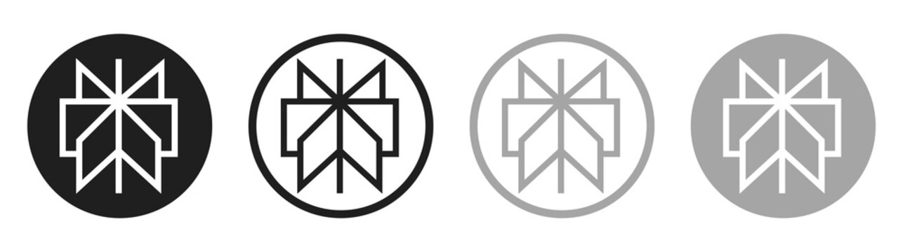 Set of round different Perplexity mobile app icons, isolated on transparent background, high resolution. Perplexity AI is a conversational search engine that uses large language models