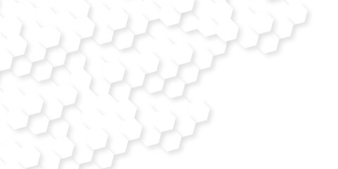 Fototapeta premium Hexagon concept design abstract technology background. Background with hexagons. Pattern with hexagons illustration of a honeycomb. Futuristic surface hexagon pattern with light cell cube.