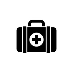 Obraz premium Medical First Aid Kit Icon for Safety and Health Care