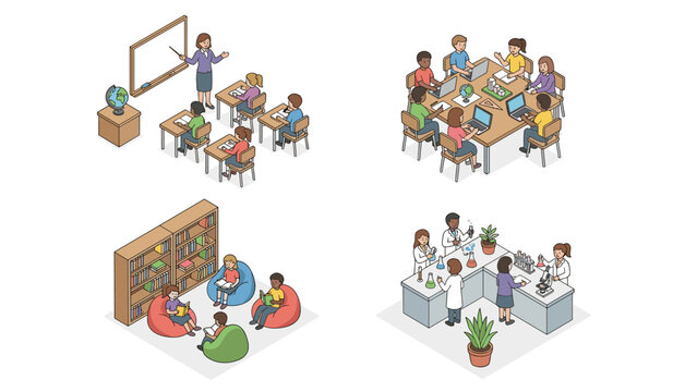 Isometric Classroom Images – Browse 13,069 Stock Photos, Vectors, and ...