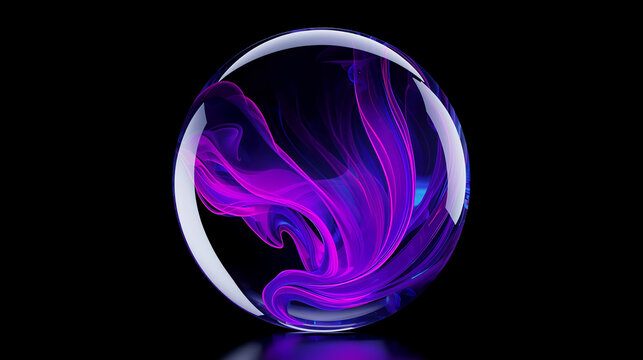 abstract purple sphere