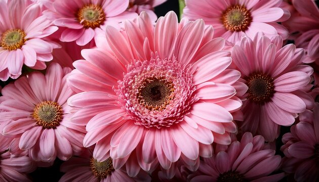 Pink Transvaal Daisy Flower Blooms Petals Floral Botanical Bouquet
