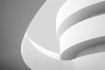 Abstract White Architecture Background Design 