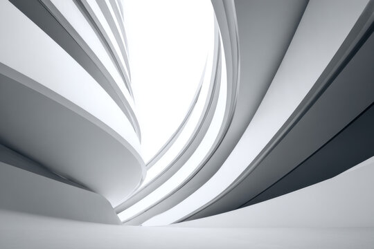 Abstract White Architecture Background Design 