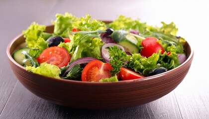 Fresh Salad In A Bowl