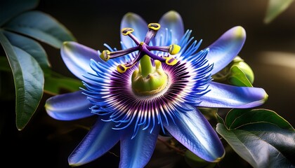 Images Of Stunning Blue Passionflower Blooms