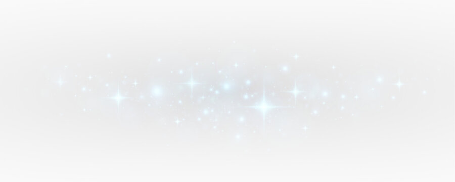 Blue sparkle particles with shimmering stardust and magical glow. Christmas celebration texture with glittering confetti and luxury glamour.