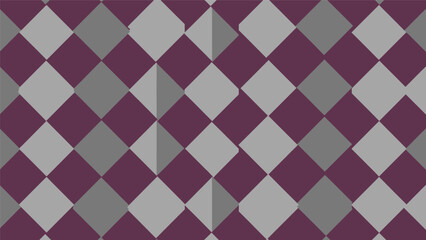 Geometric argyle pattern with maroon and grey diamonds.