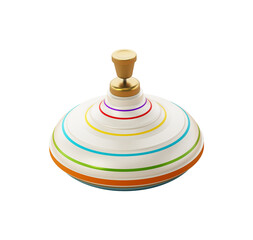Whirling toy on transparent background. 3D illustration