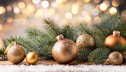 Christmas Card With Decorations