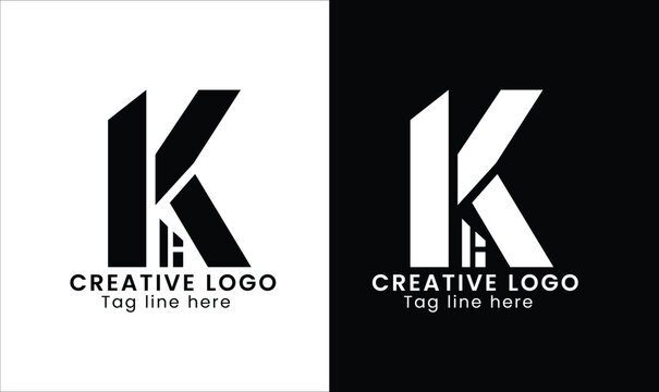 k letter real estate logo 
