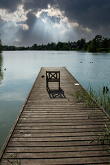 Fototapeta premium Søllerød Lake - Søllerød Sø in Rudersdal Municipality Denmark