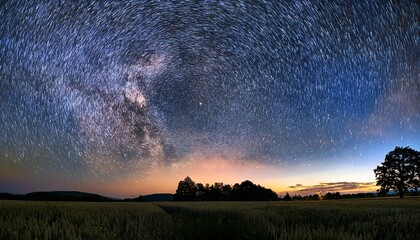 Wundervoller Sternenhimmel In Einer Sommernacht Uber Deutschland
