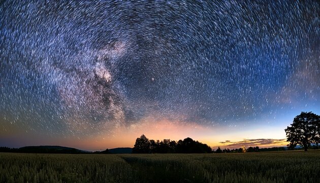 Wundervoller Sternenhimmel In Einer Sommernacht Uber Deutschland