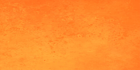 Fototapeta premium An abstract orange grunge background featuring a vintage aged paper texture with a stained, rough parchment surface and a retro patterned design for an antique wallpaper backdrop