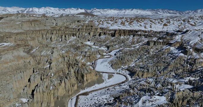 Zanda Tulin National Geological Park in tibet, China