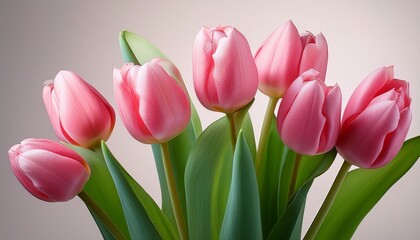 Fototapeta premium Single Pink Tulip
