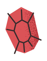 Fototapeta premium Red hand mirror sticker design