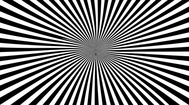 Spiral optical illusion with black and white concentric lines creating depth.
