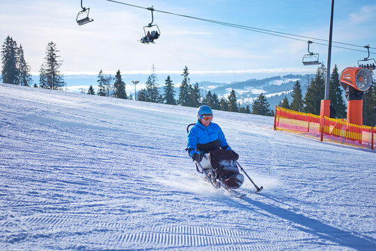 The wonderful weather is perfect for active skiing in the mountains
