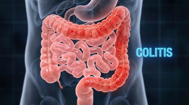 Anatomical Model of Colitis Inflammation in the Human Gut