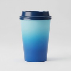 Obraz premium Blue gradient coffee cup