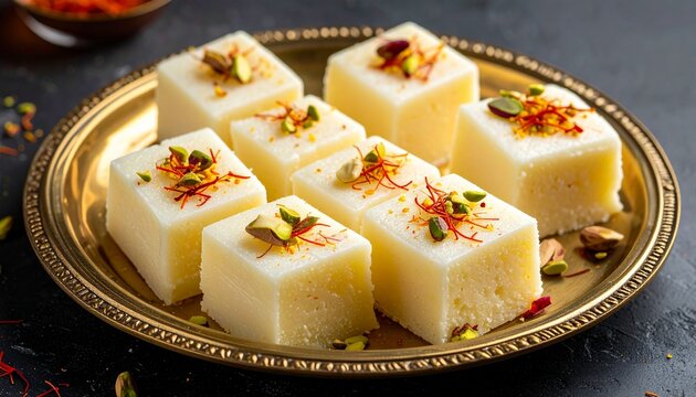 Bengali Sandesh. Traditional Indian Food