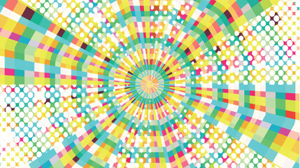 Fototapeta premium 太陽 スクリーントーン 模様 背景