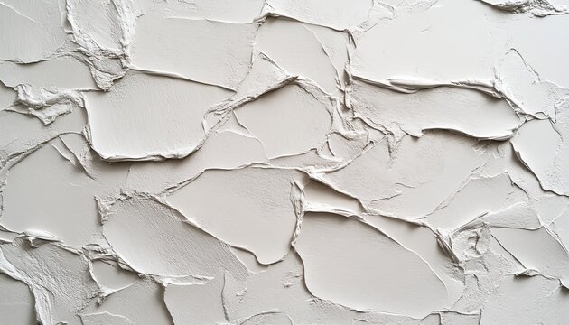 Artistic White Plaster Texture for Interior Walls Smooth Stucco Surface with Grunge Effect